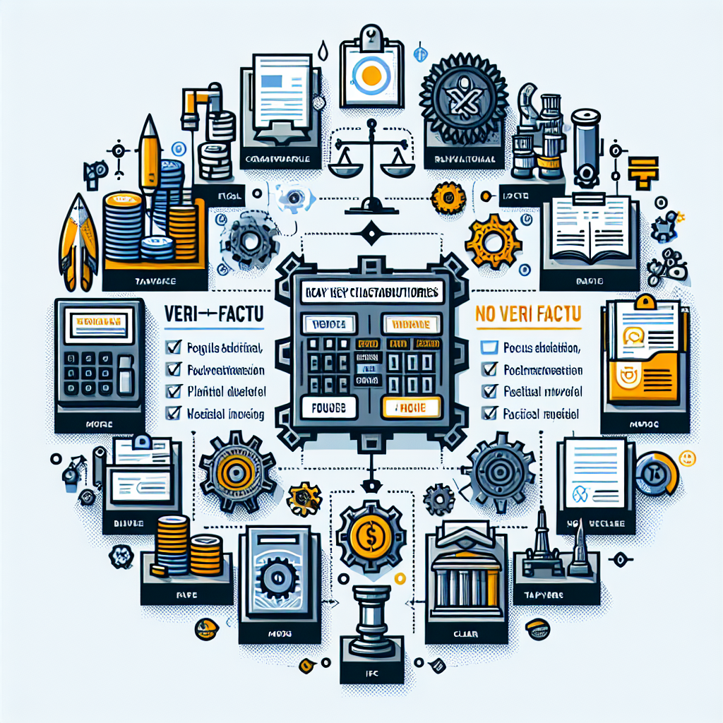 Comparativa entre VERI*FACTU y Modo NO VERI*FACTU bajo el Real Decreto Ley RDL 1007/2023 sobre facturación